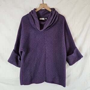 Habitat‎ cowl neck sweater oversized lagenlook, purple, size S